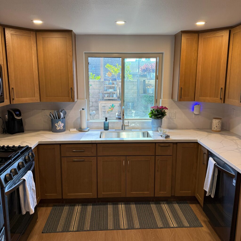Bright, Modern Kitchen Remodel in Eastvale, CA by Step up builders inc project photo 4